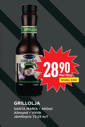 Willys Grillolja erbjuda