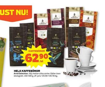 Stora Coop Hela kaffebönor erbjuda
