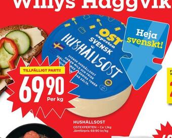 Willys Hushållsost erbjuda