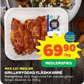Stora Coop Grillkryddad fläskkarré erbjuda