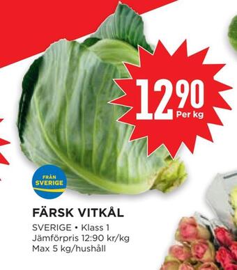 Willys Färsk vitkål erbjuda