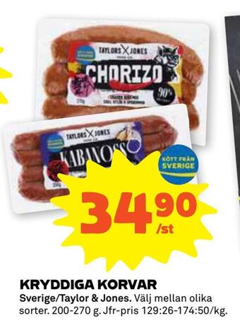 Stora Coop Kryddiga korvar erbjuda