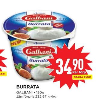 Willys Burrata erbjuda