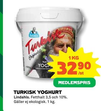 Coop Turkisk yoghurt erbjuda