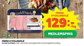 Coop Färsk kycklingfilé erbjuda