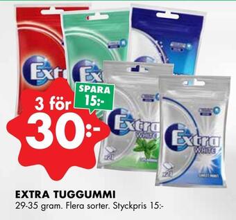 ÖoB Extra tuggummi erbjuda