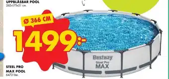 ÖoB Steel pro max pool erbjuda