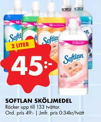 ÖoB Softlan sköljmedel erbjuda