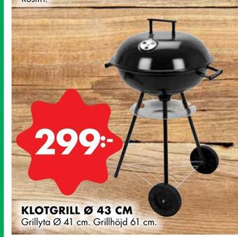 ÖoB Klotgrill ø 43 cm erbjuda