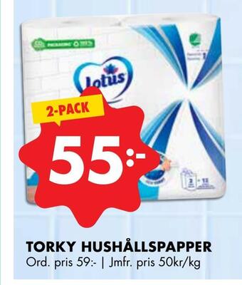 ÖoB Torky hushållspapper erbjuda