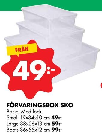 ÖoB Förvaringsbox sko erbjuda
