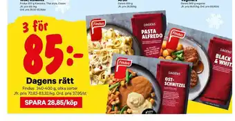 City Gross Findus färdigrätter erbjuda