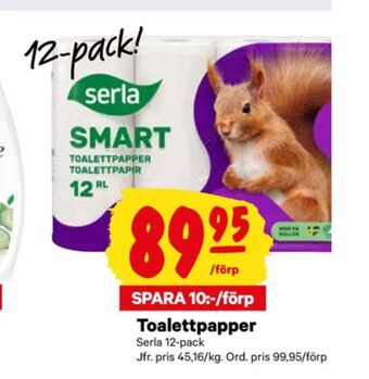 City Gross Smart toalettpapper erbjuda