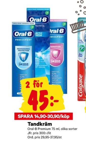 City Gross Oral-b tandkräm erbjuda