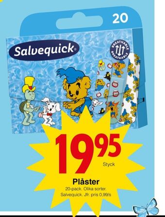 Matöppet Salvequick plåster erbjuda