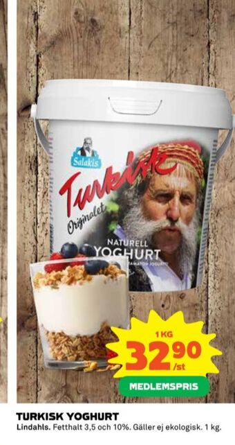 Coop Salakis yoghurt erbjuda