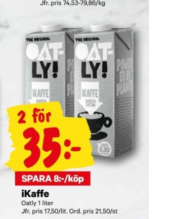 City Gross Oatly ikaffe havredryck erbjuda