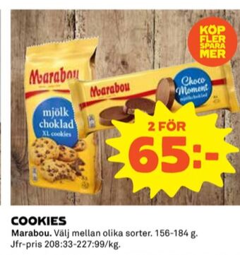 Coop Marabou cookies erbjuda