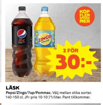 Coop Pepsi läskedryck erbjuda