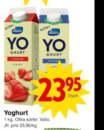 Matöppet Valio yoghurt erbjuda