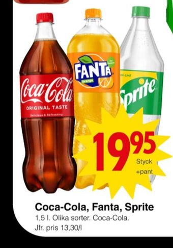Matöppet Coca cola läskedryck erbjuda