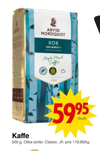 Matöppet Mellanrost kaffe malet erbjuda