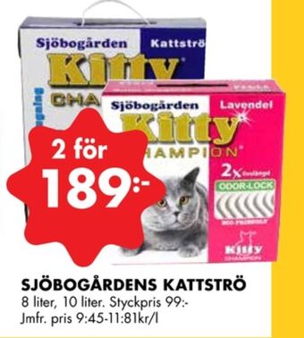 ÖoB Sjöbogården kattsand erbjuda