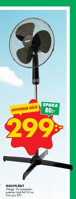 ÖoB Voltage golvfläkt erbjuda