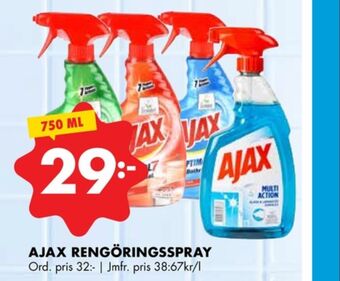 ÖoB Ajax rengöringsmedel erbjuda