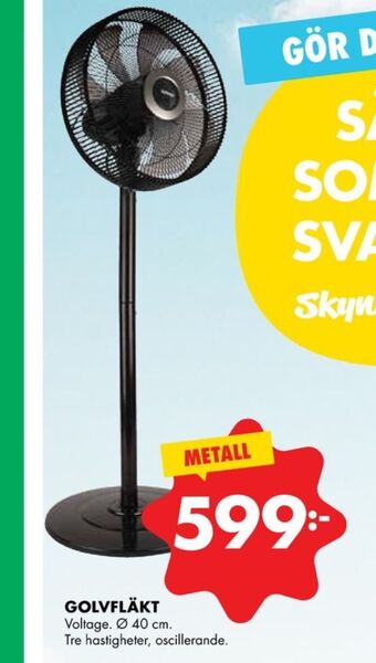 ÖoB Voltage golvfläkt erbjuda