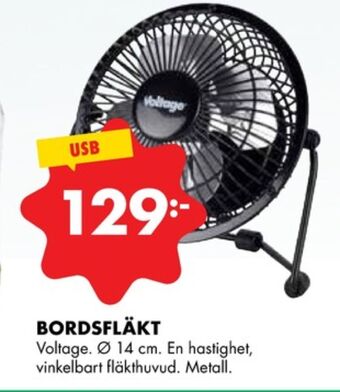 ÖoB Voltage bordsfläkt erbjuda