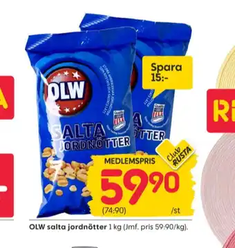 Olw jordnötter