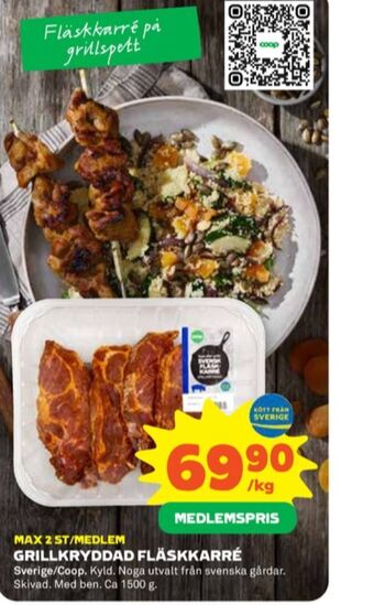 Stora Coop Coop karrékotlett erbjuda