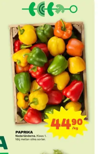 Stora Coop Dalsjöfors paprika erbjuda