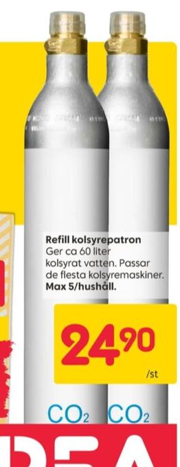 Rusta Kolsyrepatron erbjuda