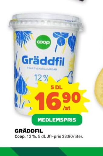 Stora Coop Coop gräddfil erbjuda