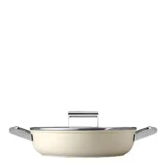 Kitch'n 50’s style traktörpanna glaslock 28 cm creme erbjuda