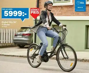 Biltema Elcykel City 26" 7 växlar erbjuda
