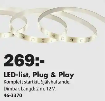 Biltema LED-list Plug & Play erbjuda