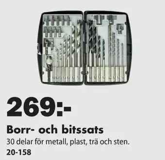 Biltema Borr- och bitssats erbjuda