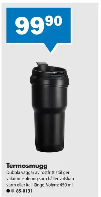 Biltema Termosmugg erbjuda