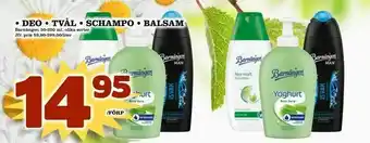 Bonum Matmarknad Deo • tvål • schampo • balsam erbjuda