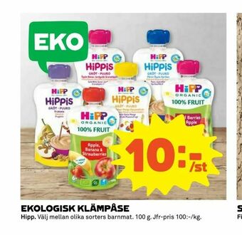 Coop Extra Ekologisk klämpåse erbjuda