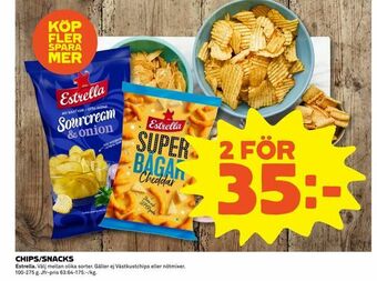 Coop Extra Chips/snacks erbjuda