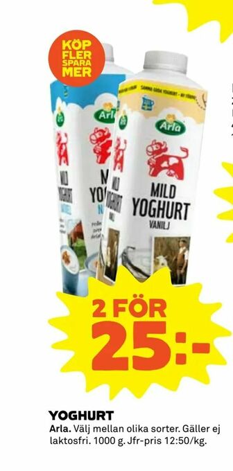 Coop Extra Yoghurt erbjuda