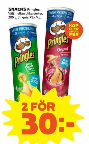 Coop Extra Snacks erbjuda