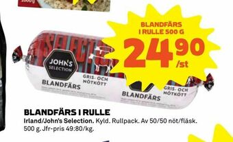 Coop Extra Blandfärs i rulle erbjuda