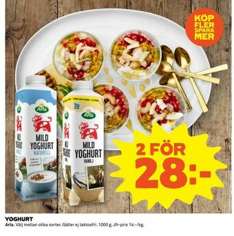 Coop Daglivs Yoghurt erbjuda