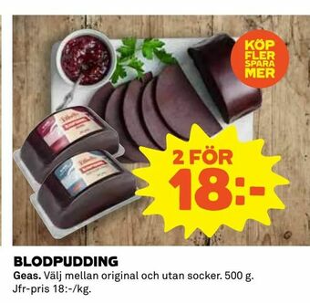 Coop Daglivs Blodpudding erbjuda