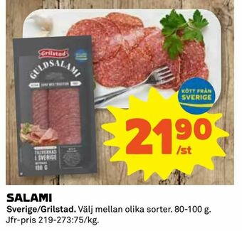 Coop Daglivs Salami erbjuda